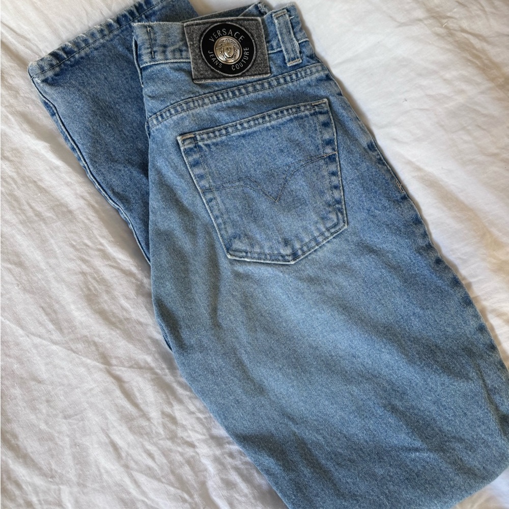 vintage versace blue jeans 🩵
